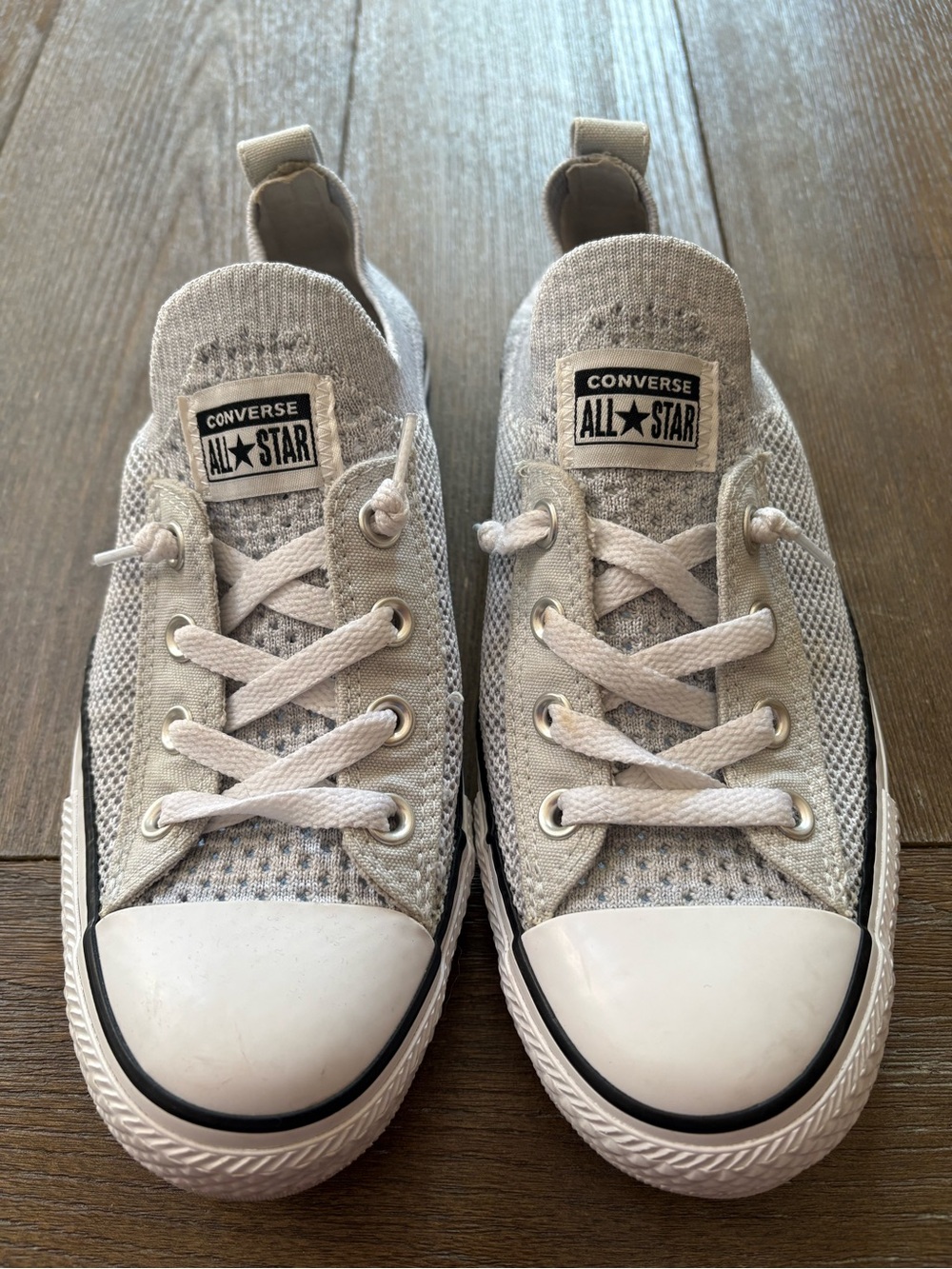 Converse Chuck Taylor Shoreline Knit Slip On Sneakers Gray Women’s 8